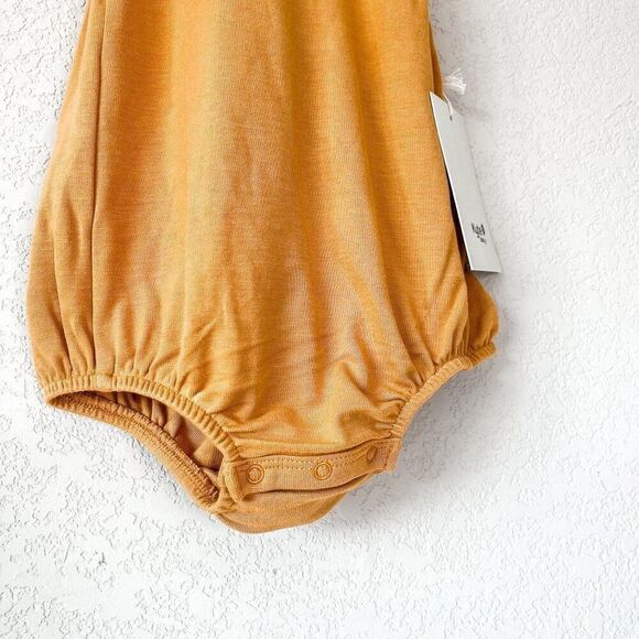 NWT! Kyte Baby Bamboo Jersey Bubble Overall in Marigold - Picture 4 of 8